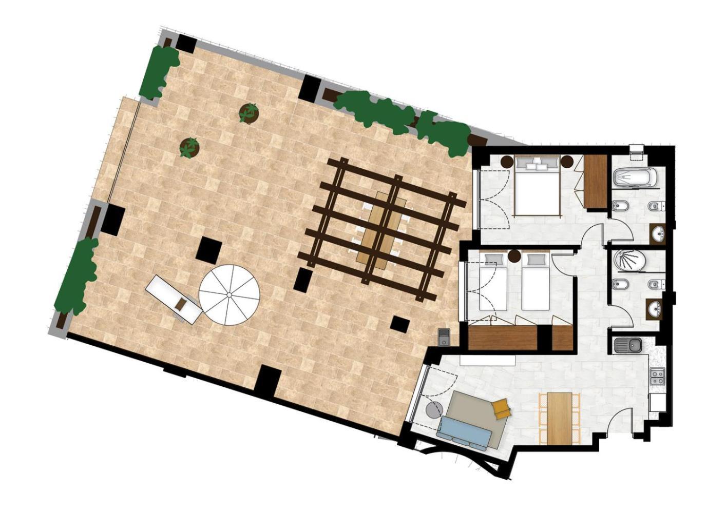 Panorama Two-Bedroom Apartment,1593775569:JPEG